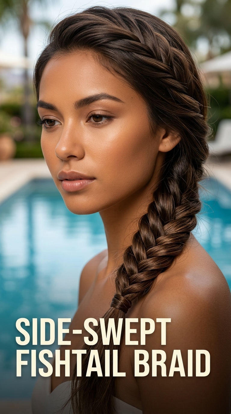 Side-Swept Fishtail Braid