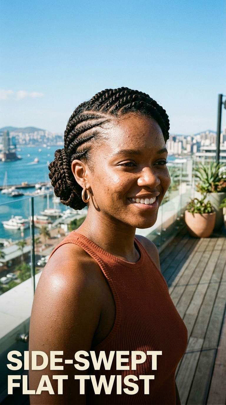 Side-Swept Flat Twist