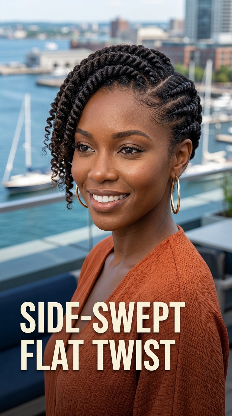 Side-Swept Flat Twist