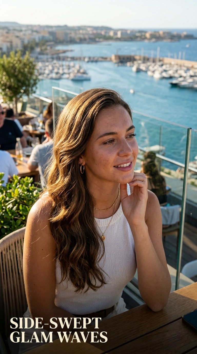 Side-Swept Glam Waves