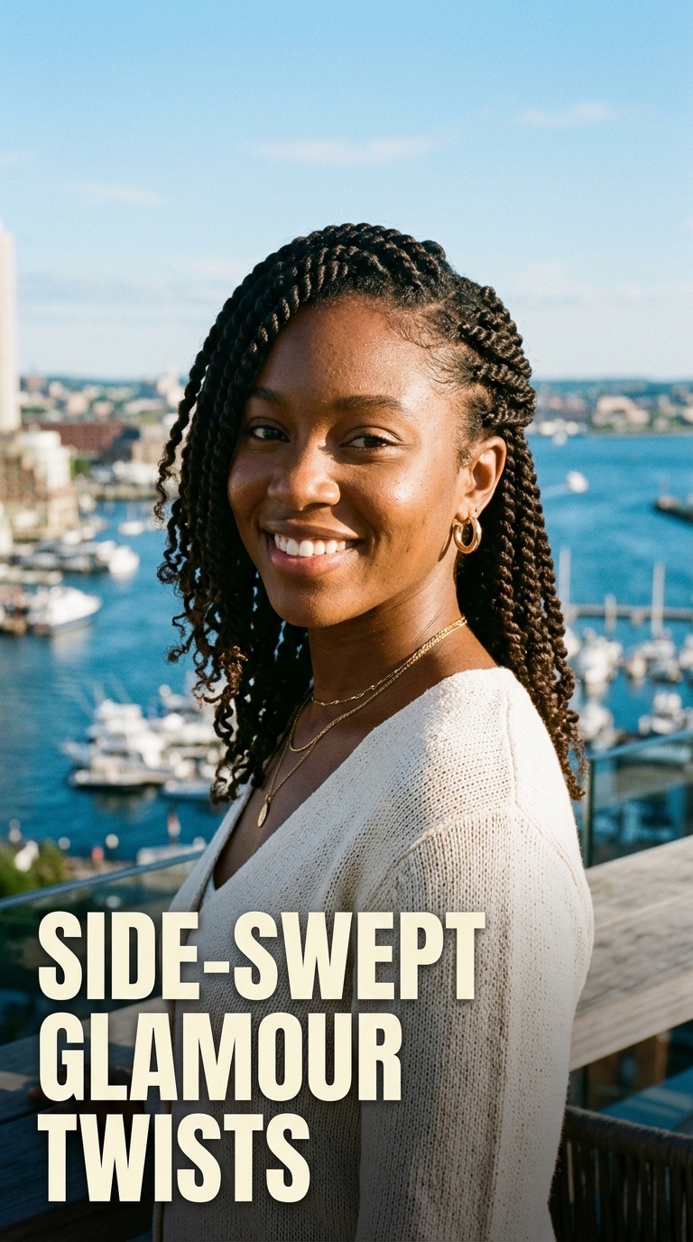 Side-Swept Glamour Twists