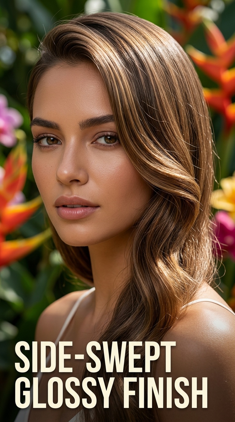 Side-Swept Glossy Finish