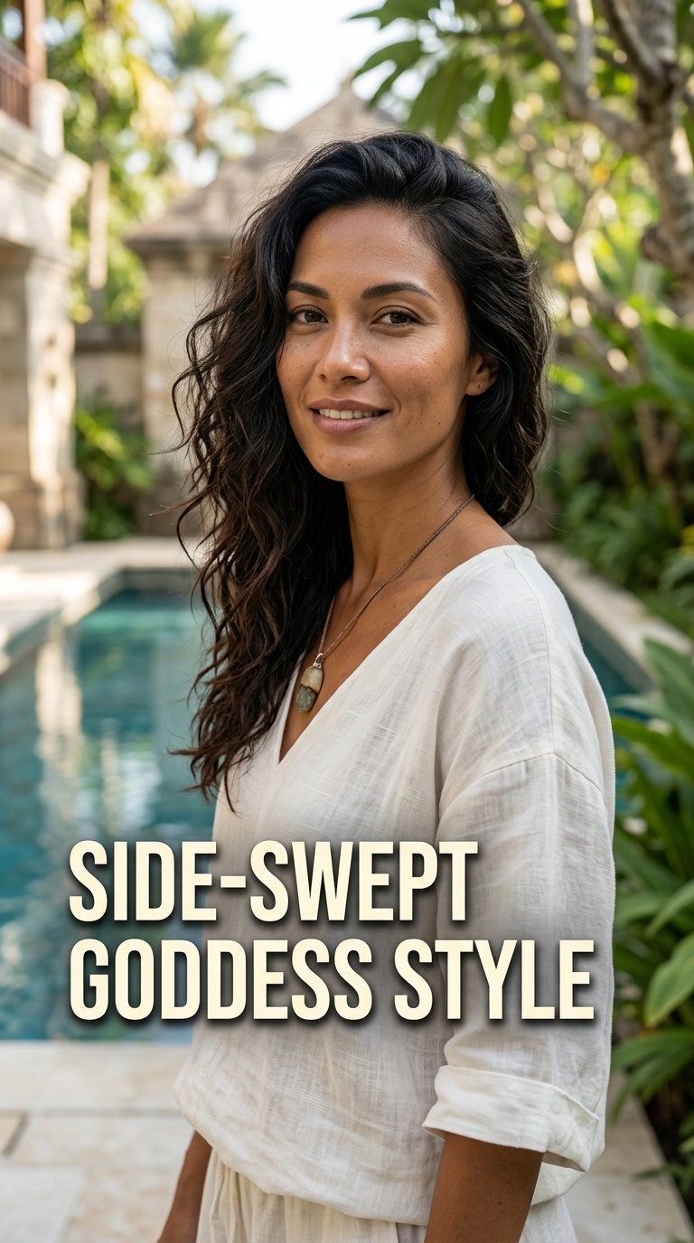 Side-Swept Goddess Style