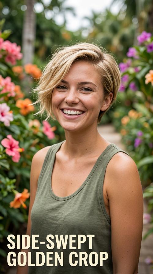 Side-Swept Golden Crop