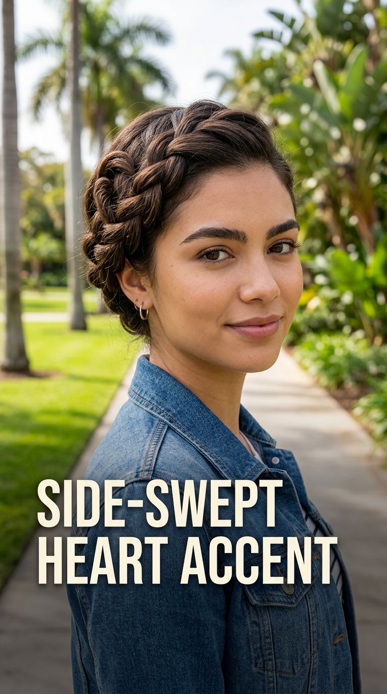 Side-Swept Heart Accent