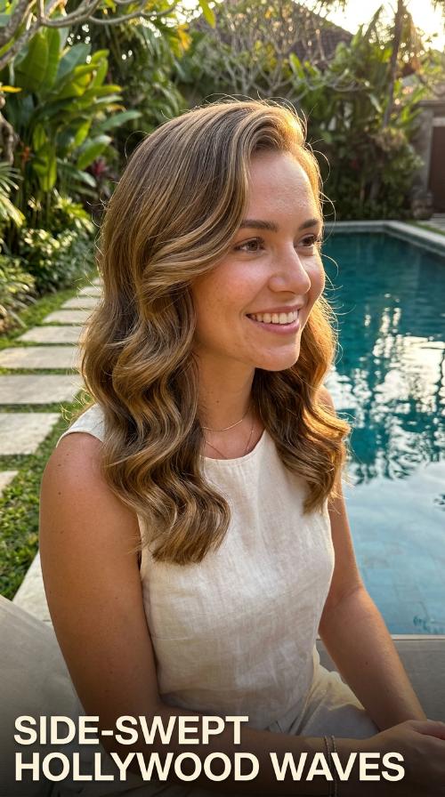 Side-Swept Hollywood Waves