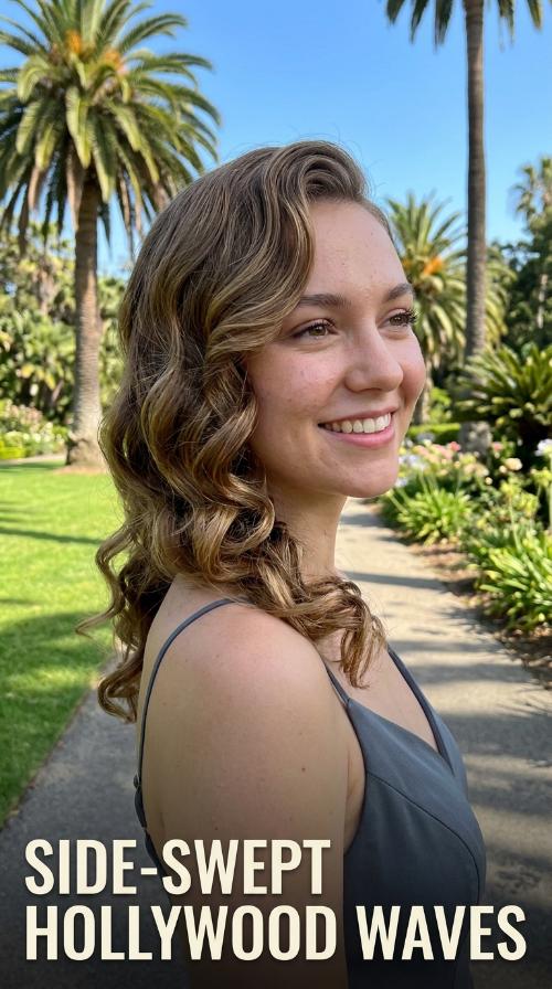 Side-Swept Hollywood Waves