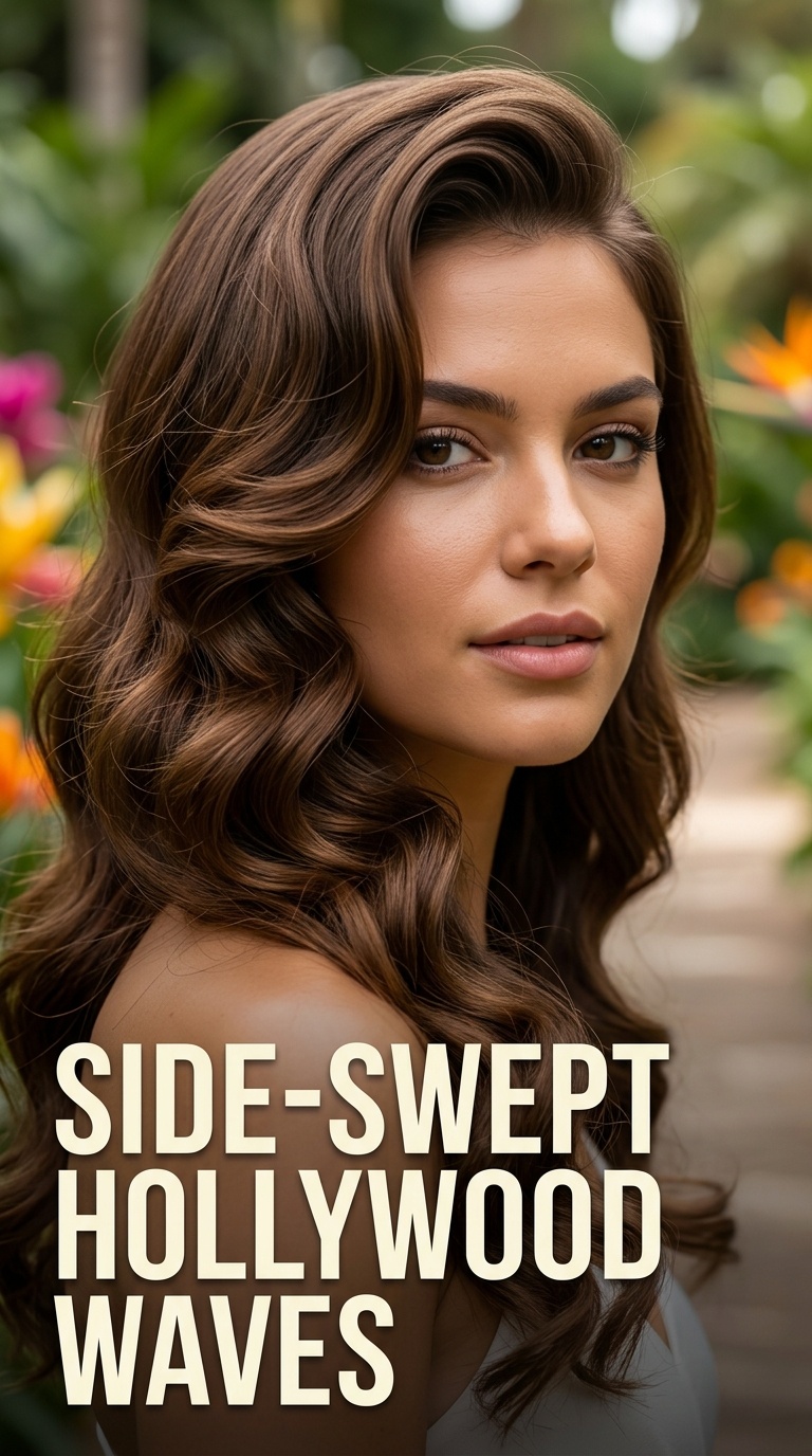 Side-Swept Hollywood Waves