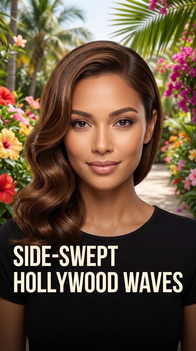 Side-Swept Hollywood Waves