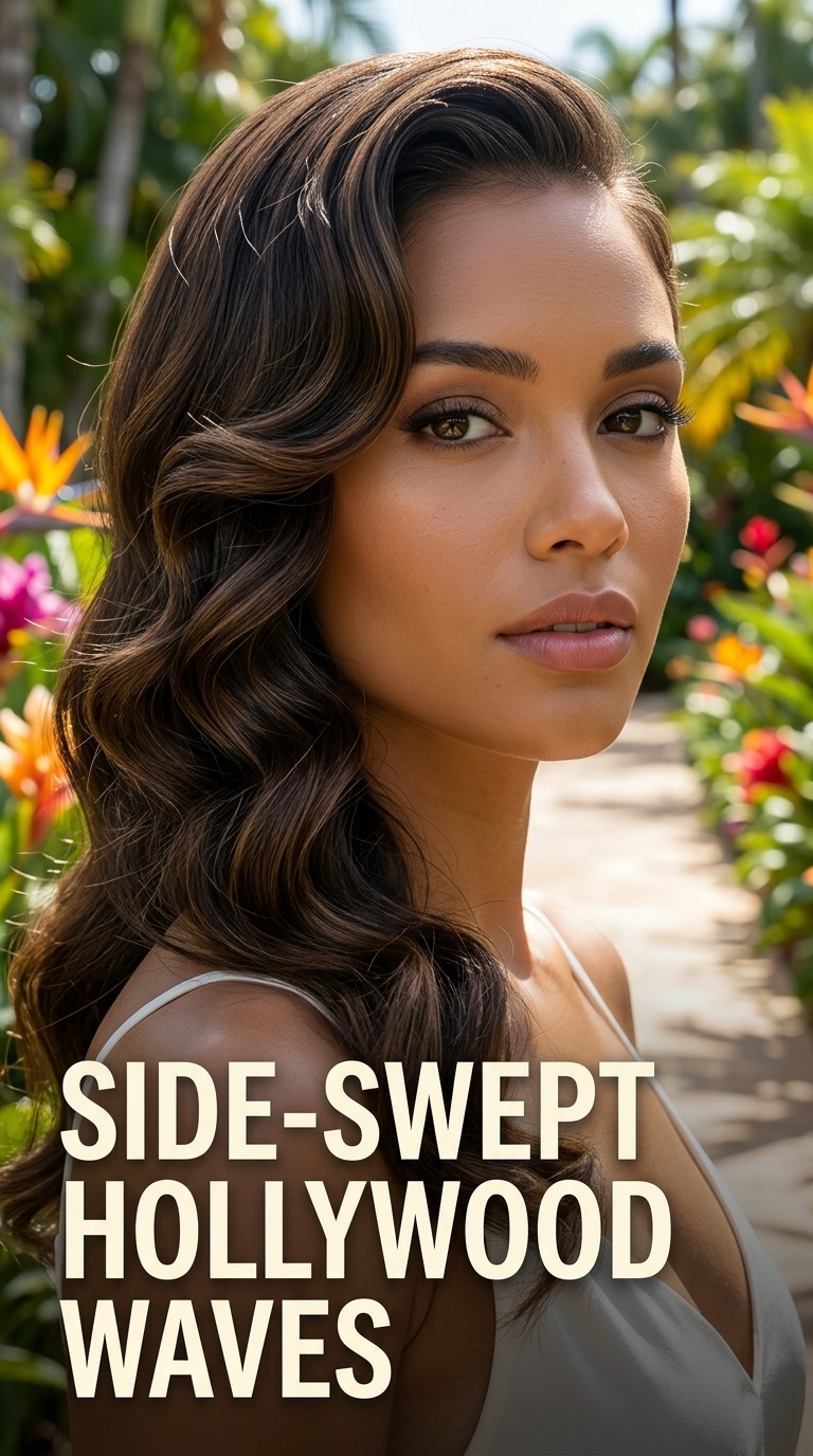 Side-Swept Hollywood Waves
