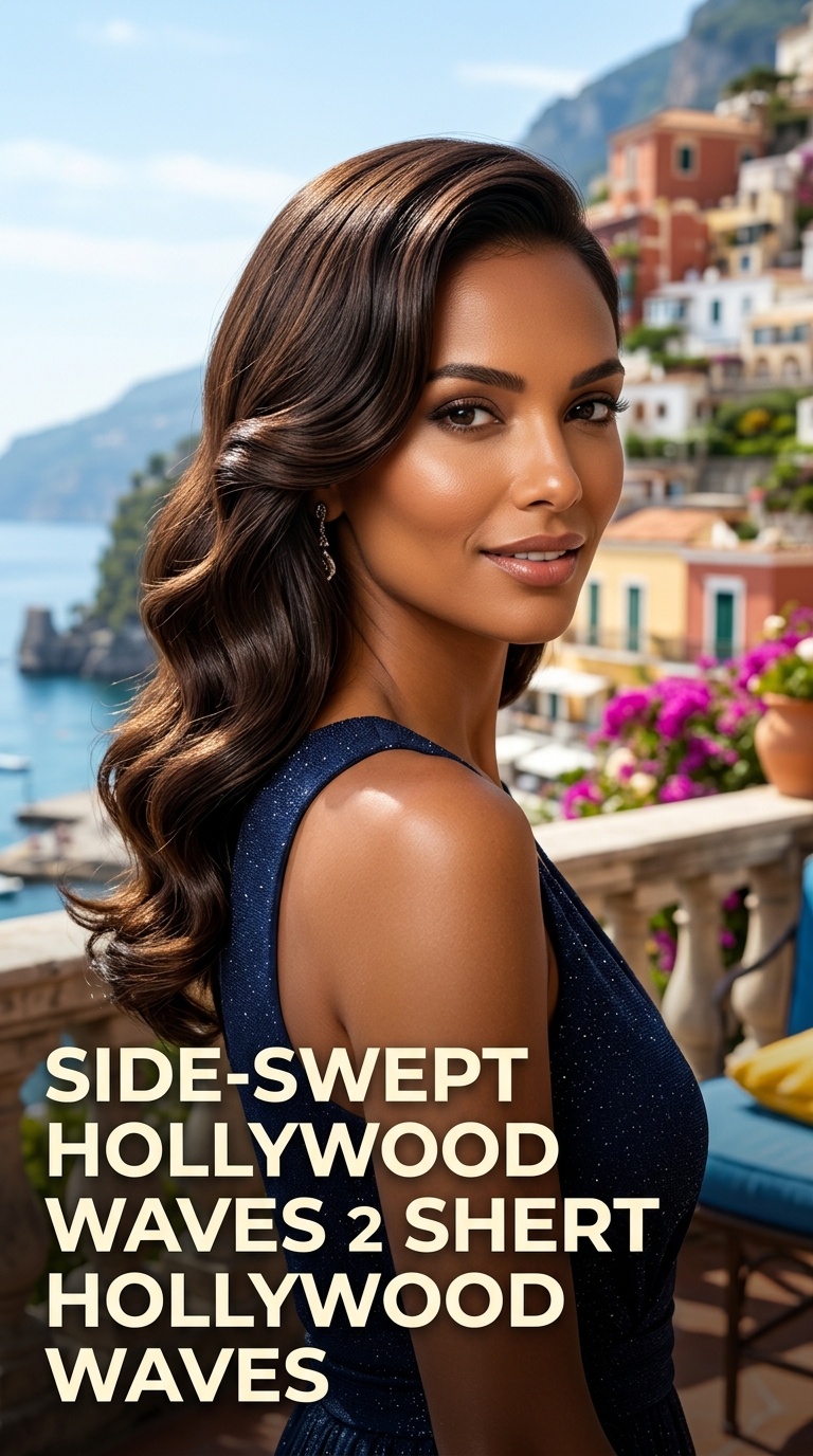 Side-Swept Hollywood Waves