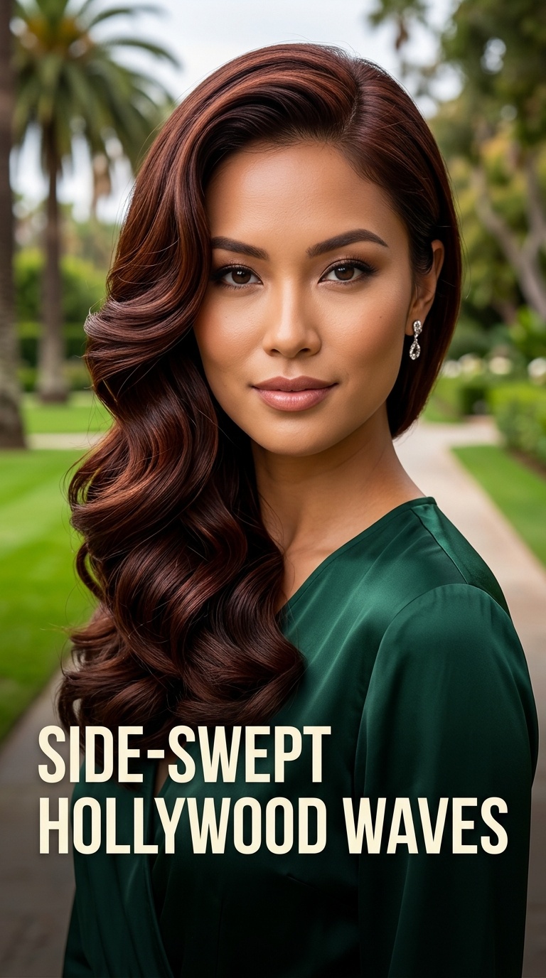 Side-Swept Hollywood Waves