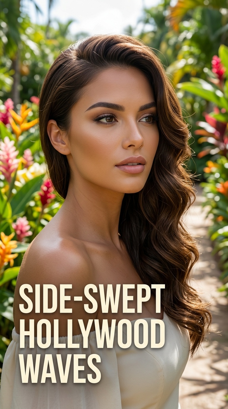 Side-Swept Hollywood Waves