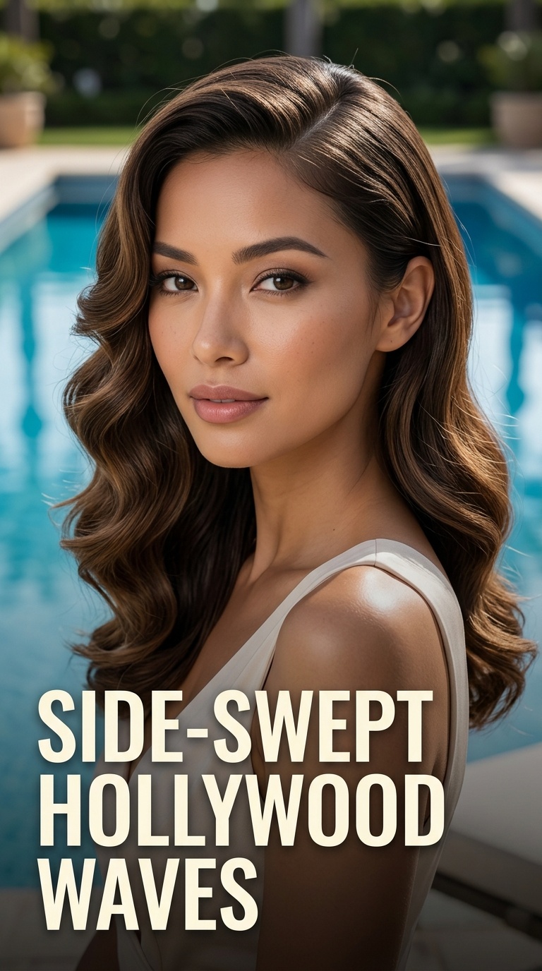 Side-Swept Hollywood Waves