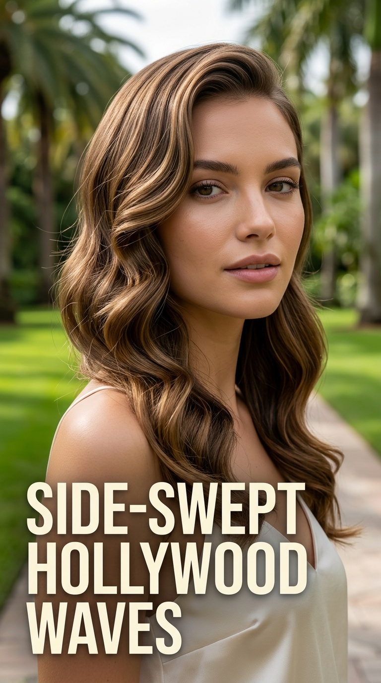 Side-Swept Hollywood Waves