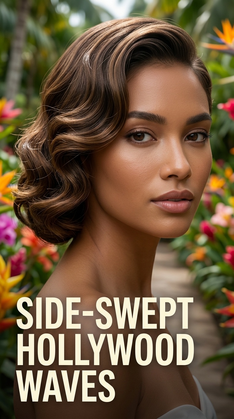 Side-Swept Hollywood Waves