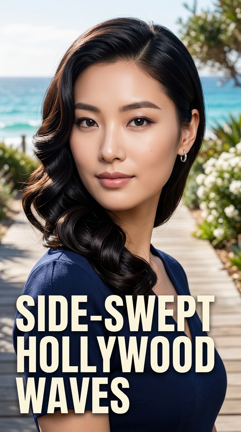 Side-Swept Hollywood Waves