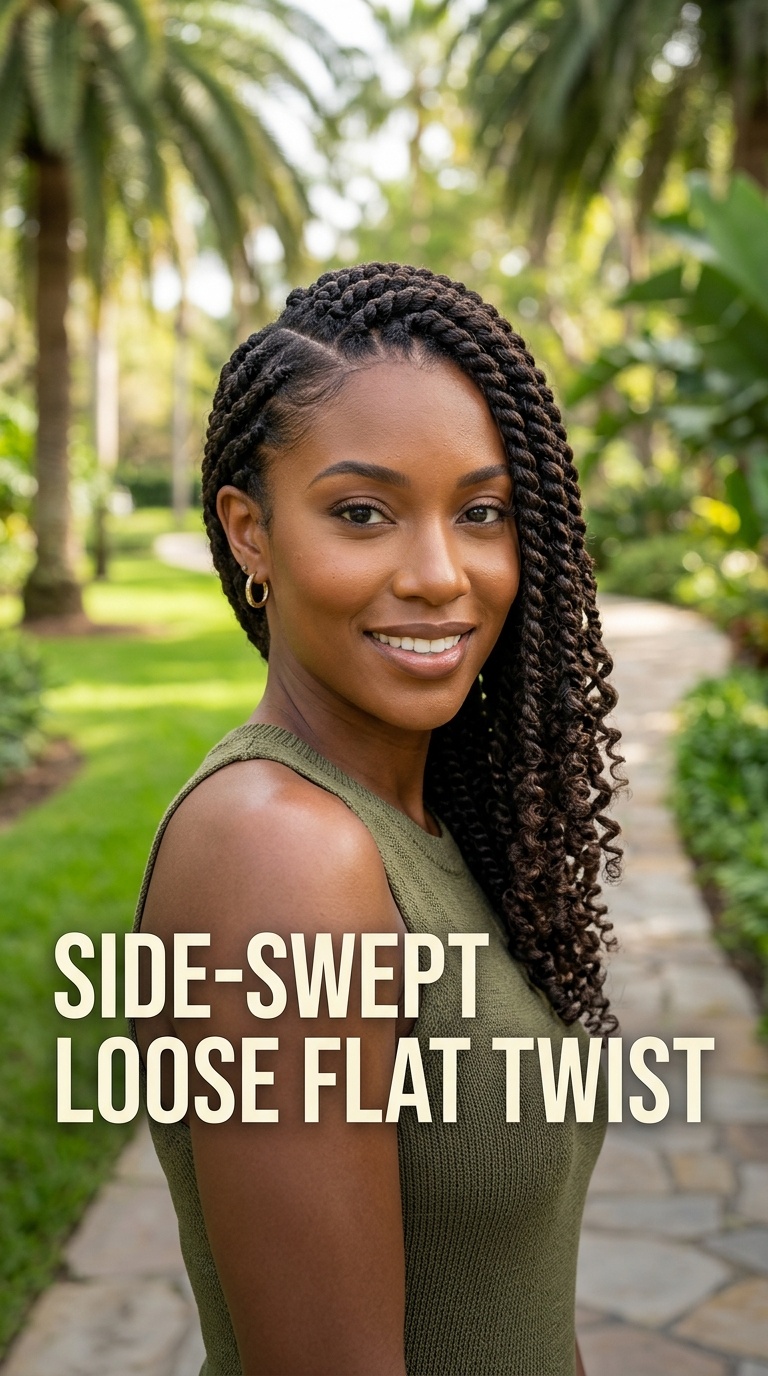 Side-Swept Loose Flat Twist