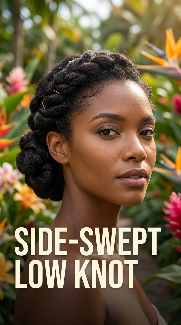 Side-Swept Low Knot