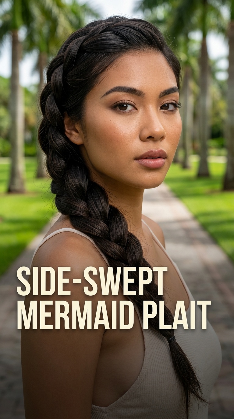 Side-Swept Mermaid Plait