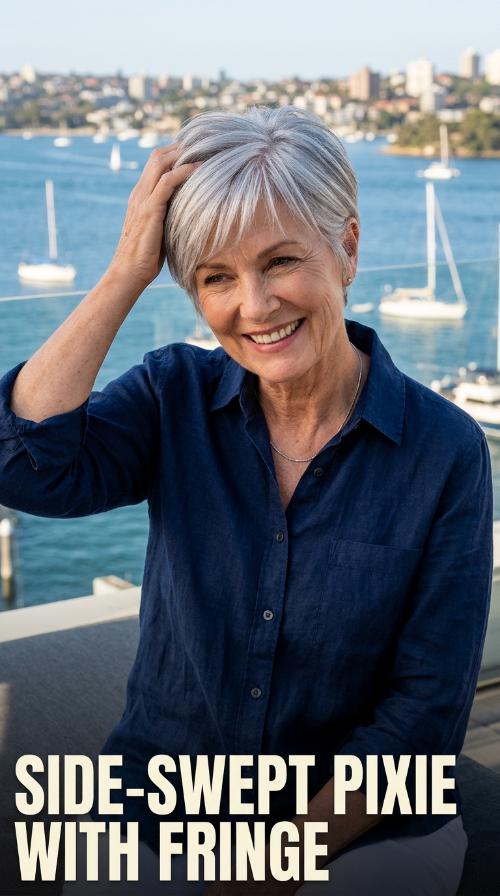 Side-Swept Pixie with Fringe