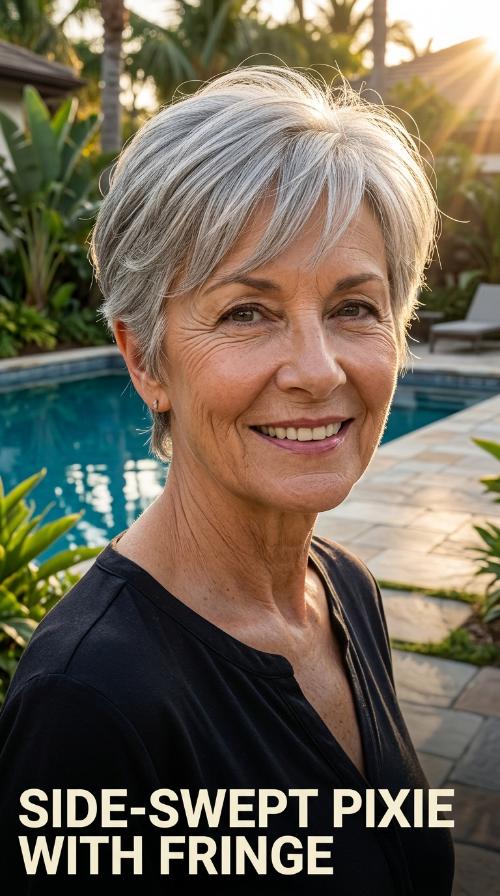 Side-Swept Pixie with Fringe