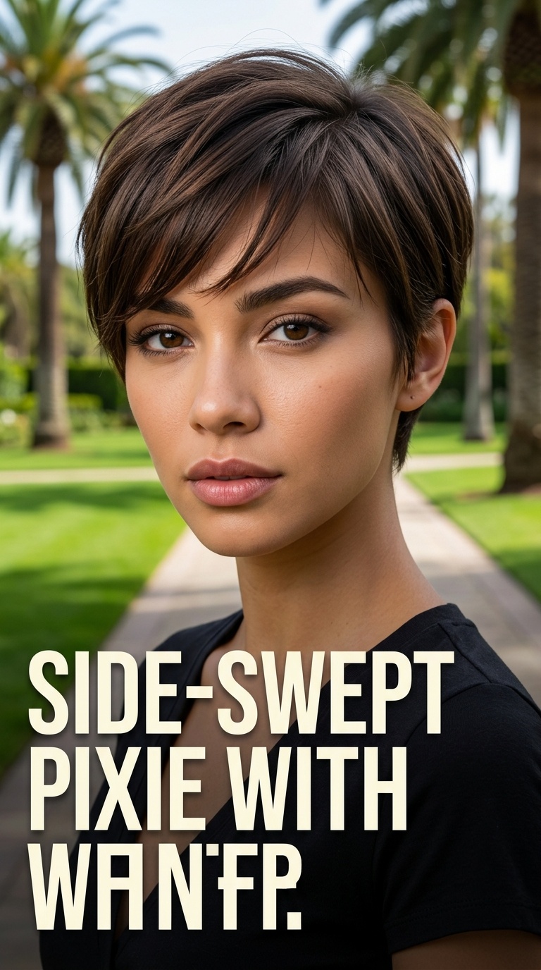 Side-Swept Pixie with Fringe