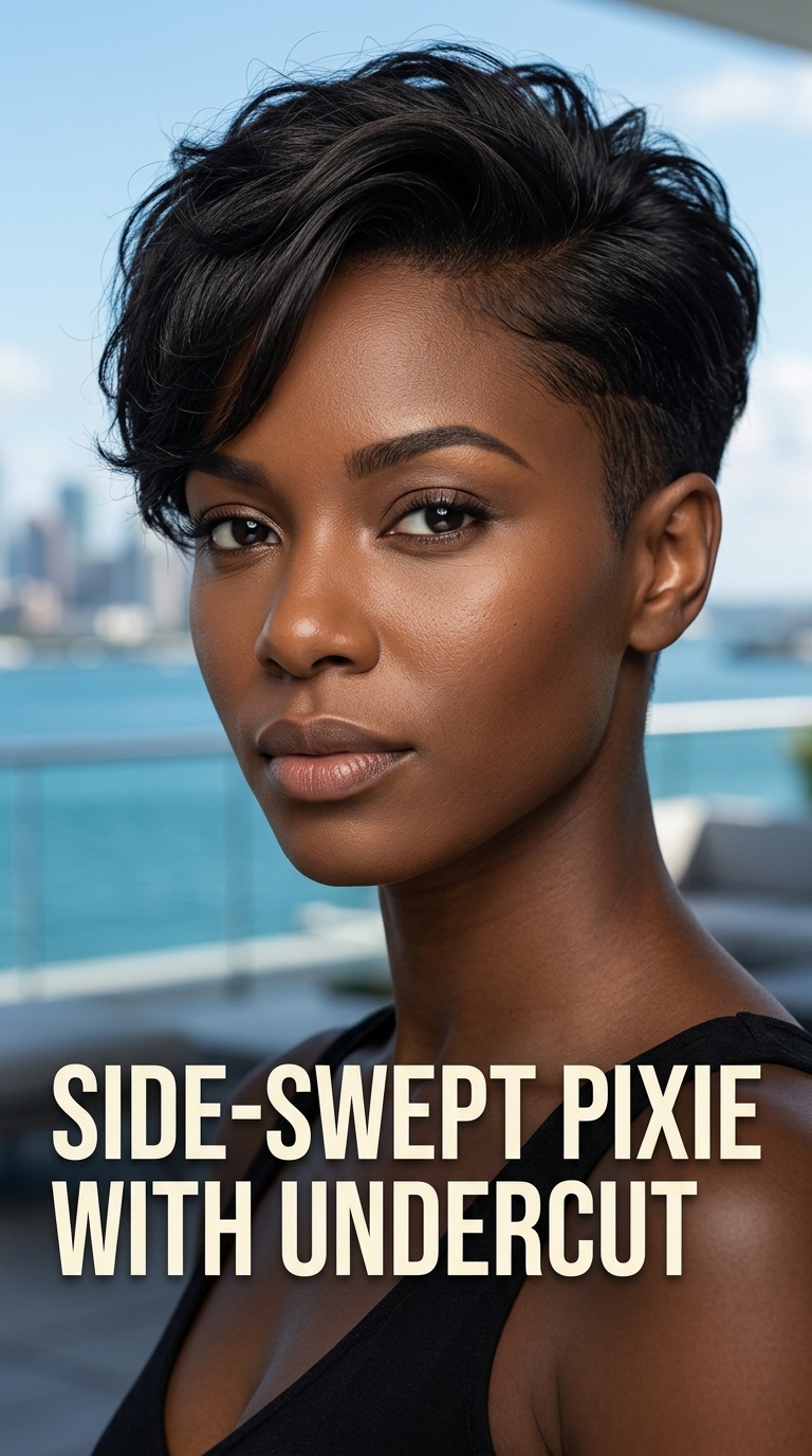 Side-Swept Pixie with Undercut