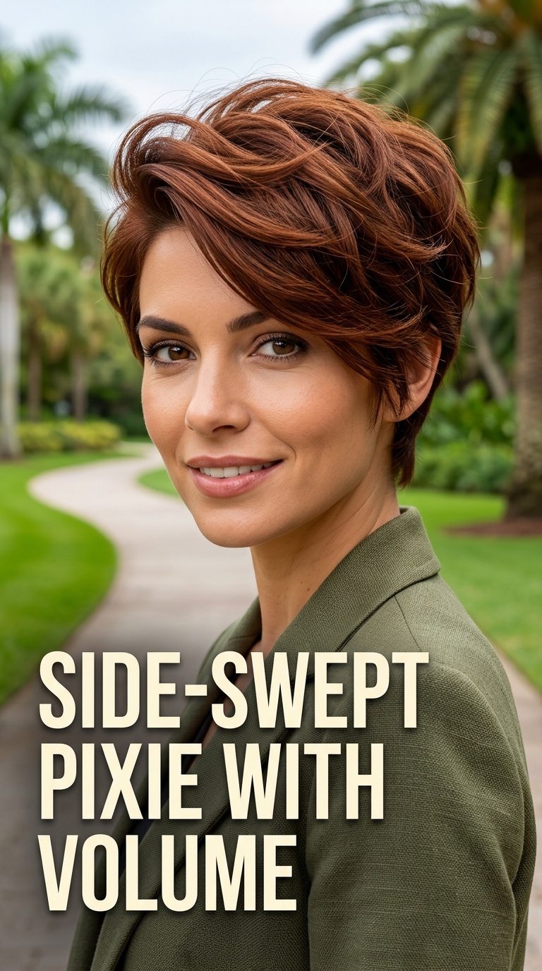 Side-Swept Pixie with Volume