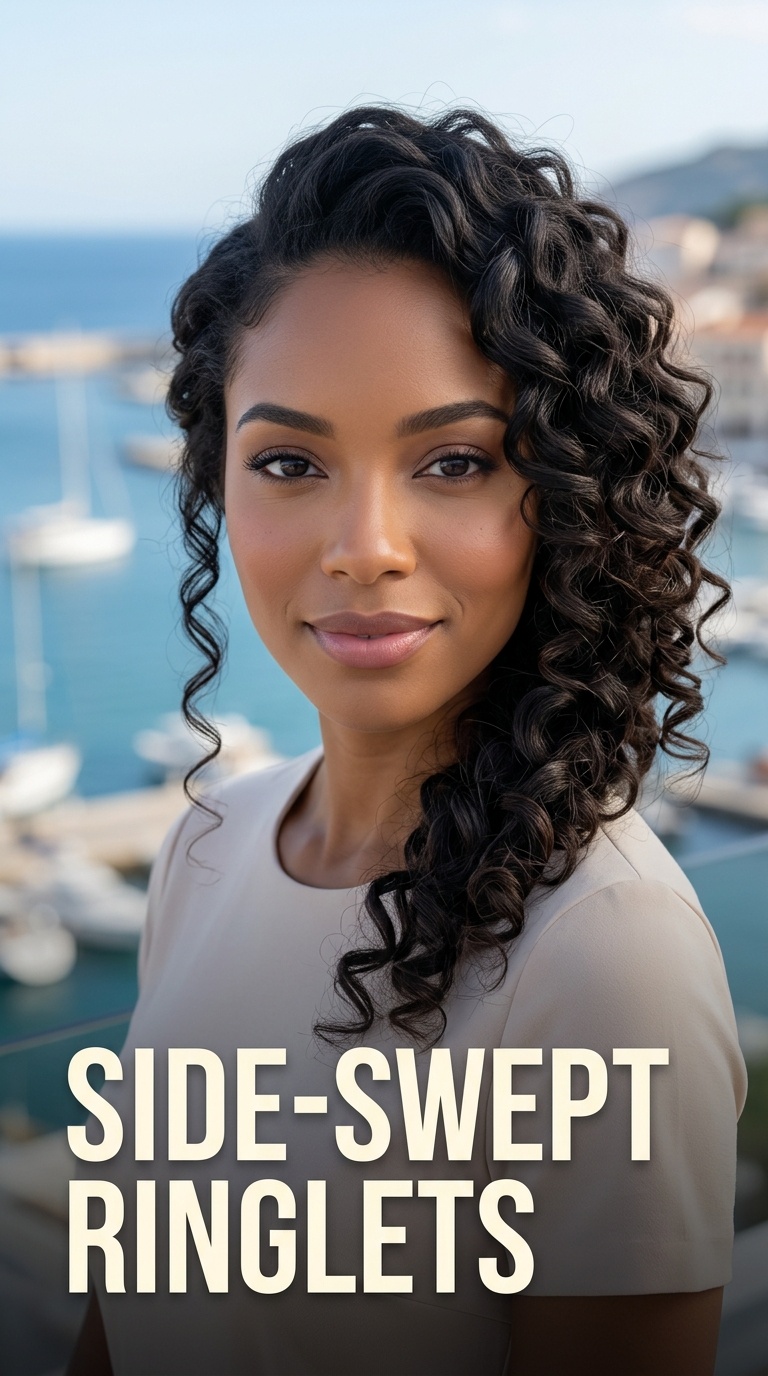 Side-Swept Ringlets