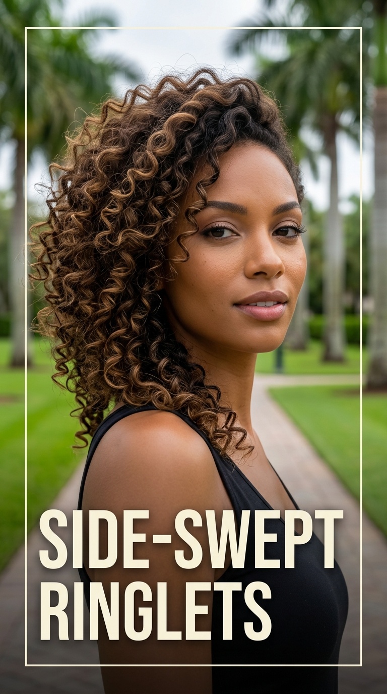 Side-Swept Ringlets