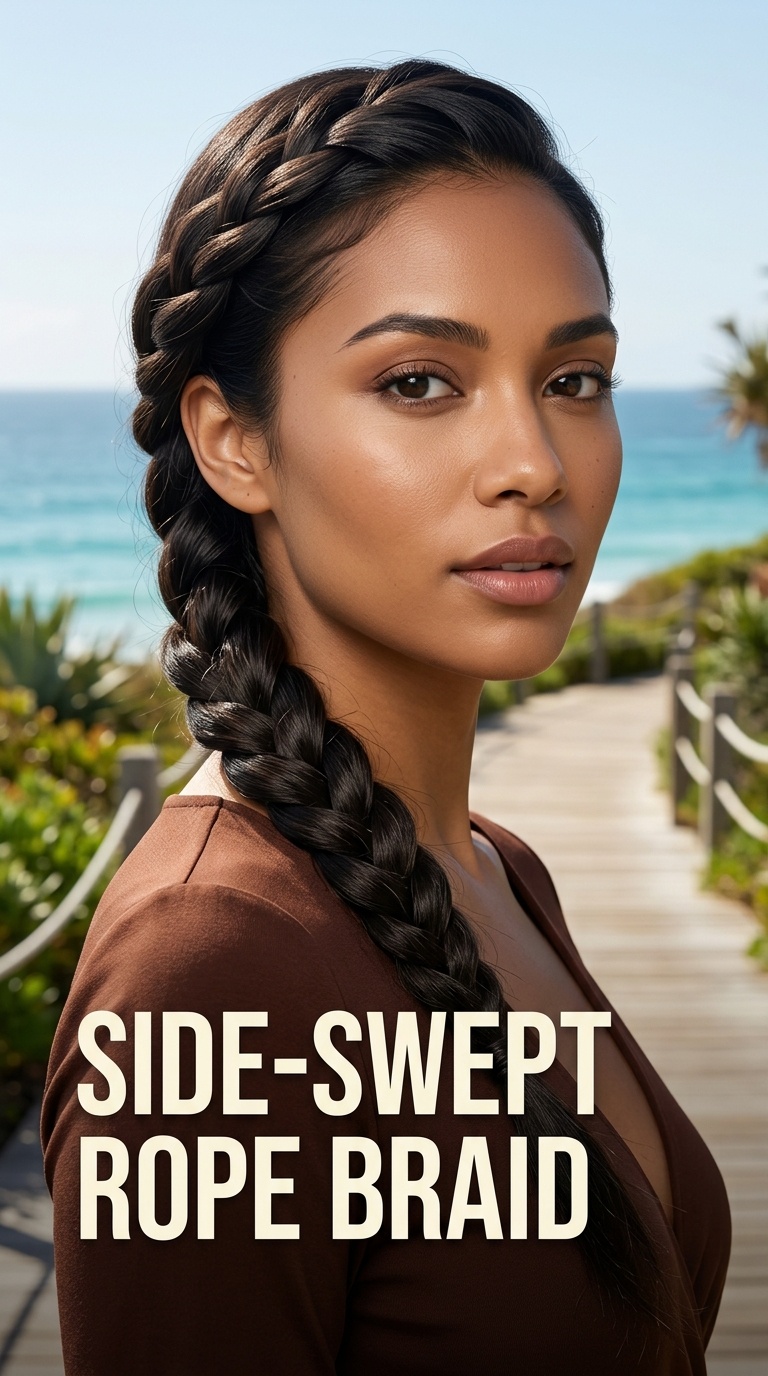 Side-Swept Rope Braid