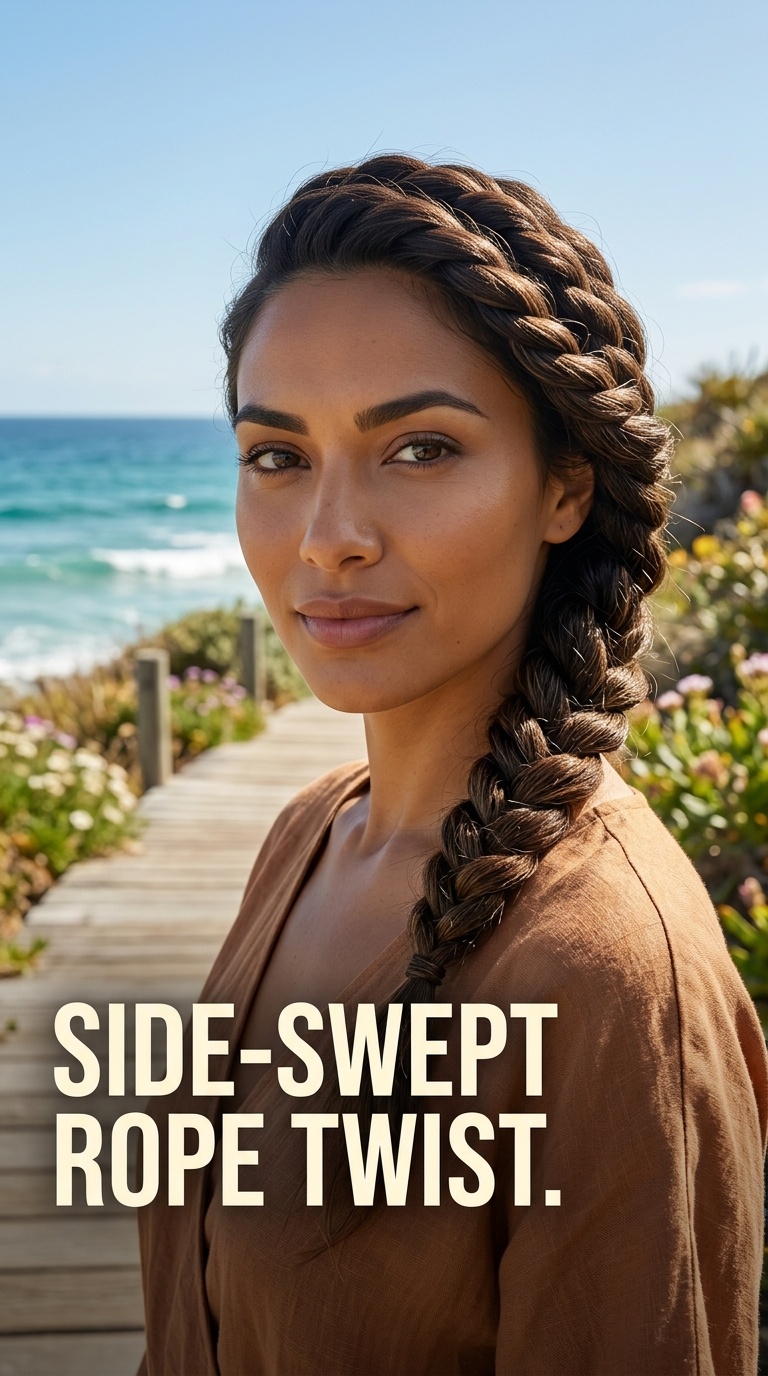 Side-Swept Rope Twist