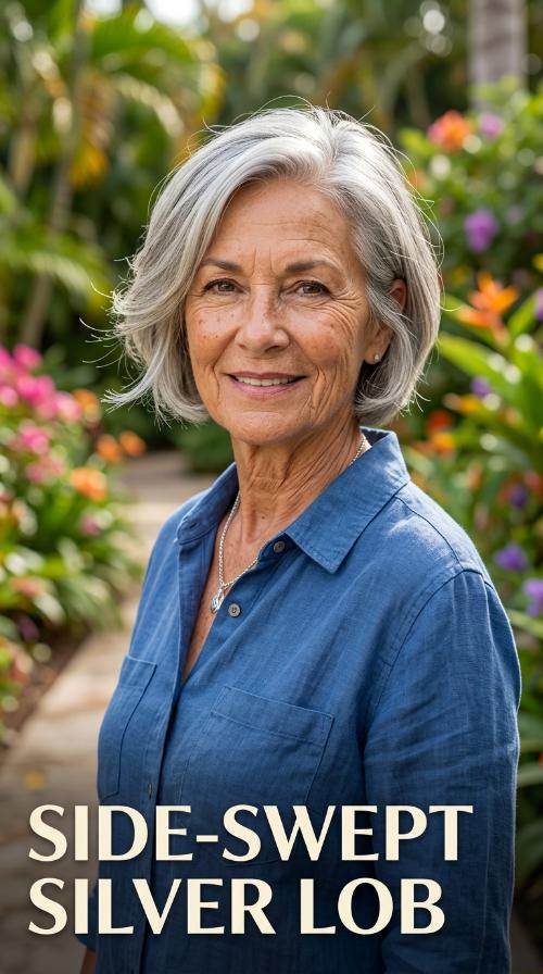 Side-Swept Silver Lob