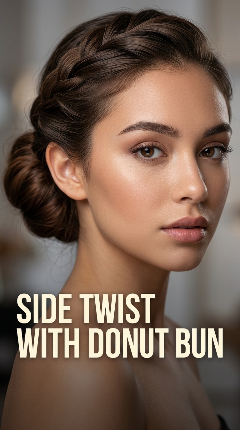 Side Twist with Donut Bun
