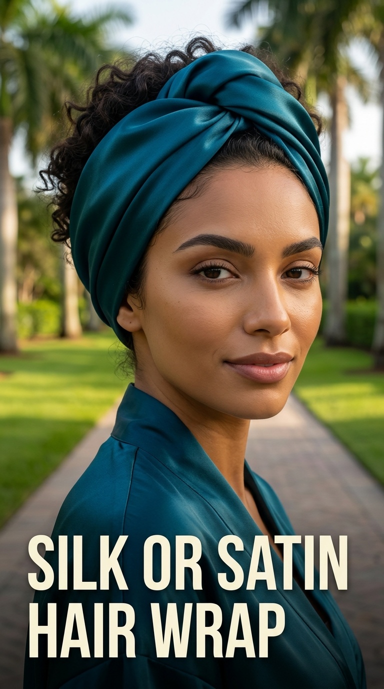 Silk or Satin Hair Wrap