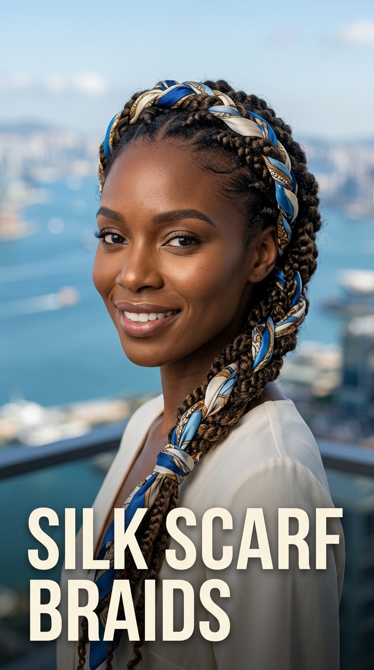 Silk Scarf Braids