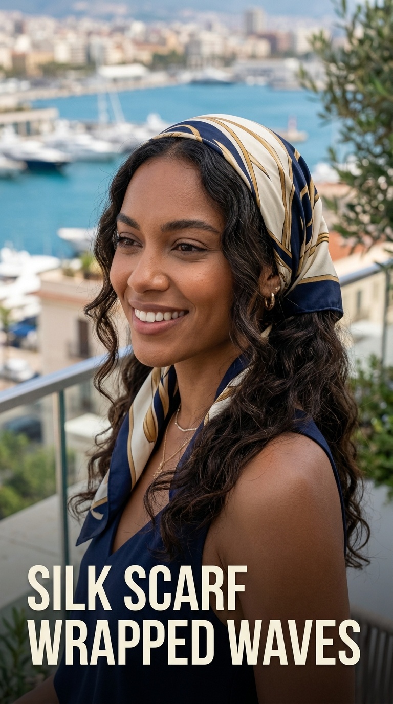 Silk Scarf Wrapped Waves