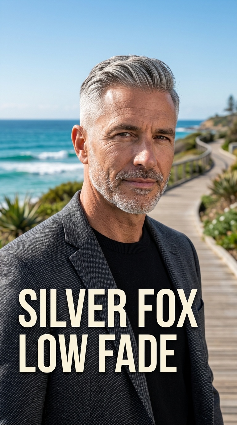 Silver Fox Low Fade