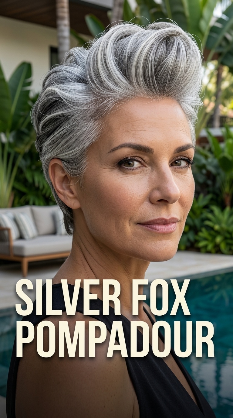 Silver Fox Pompadour