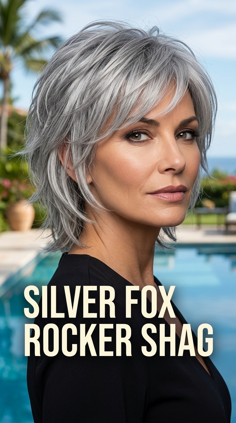 Silver Fox Rocker Shag