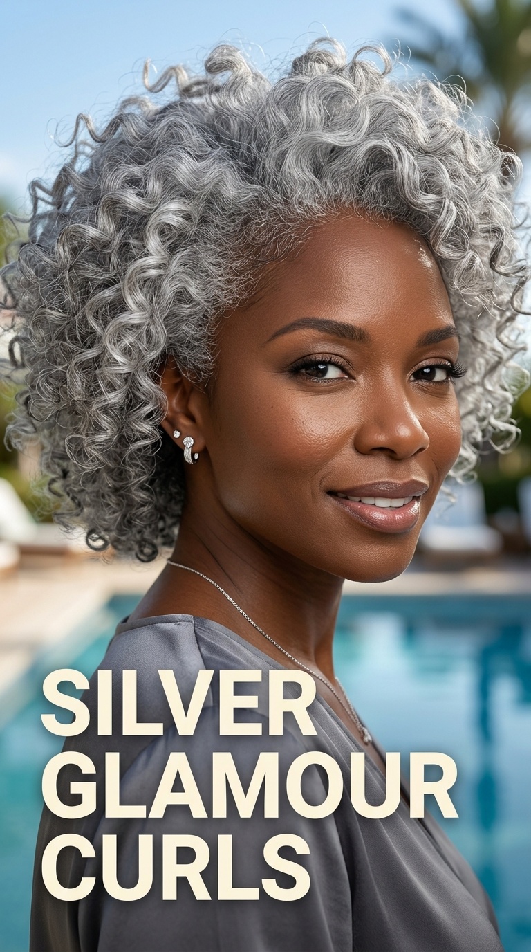 Silver Glamour Curls