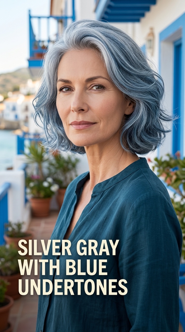 Silver Gray with Blue Undertones