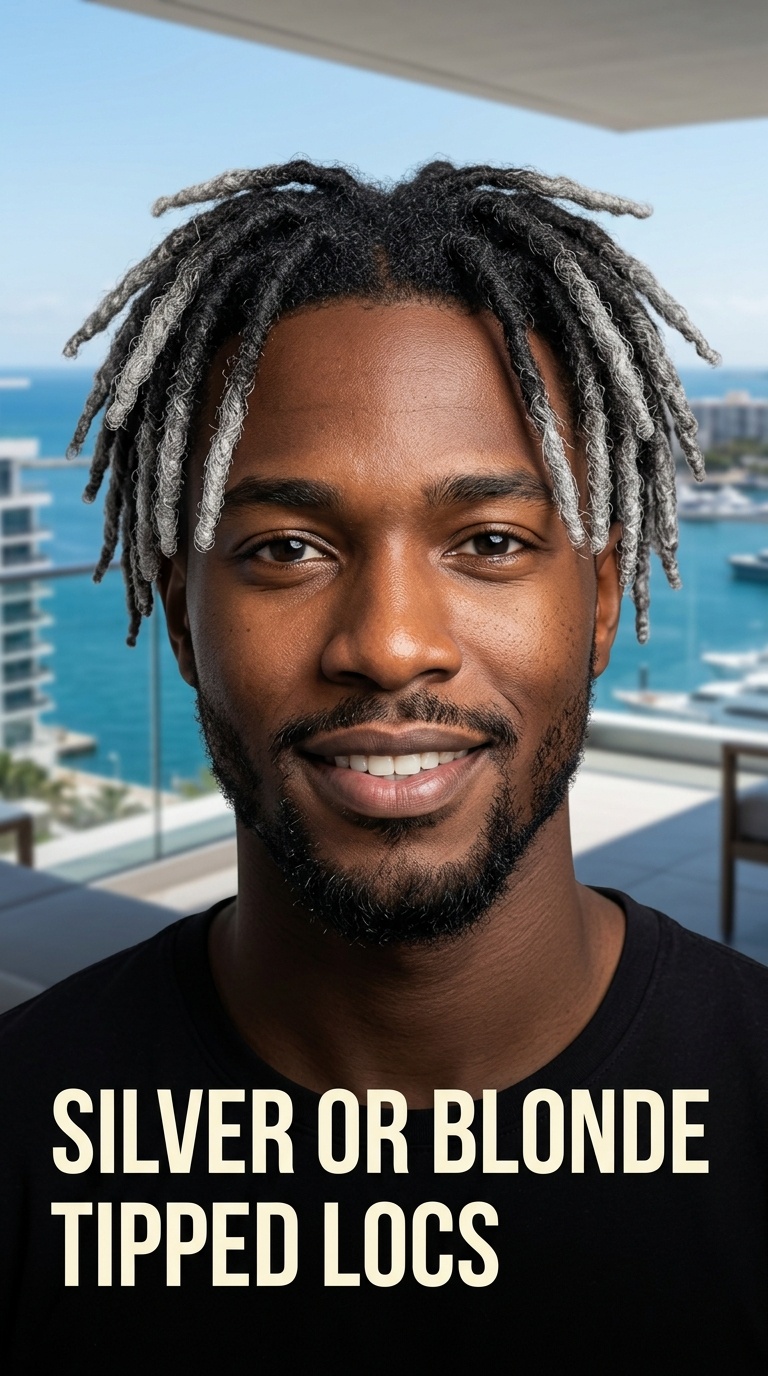 Silver or Blonde Tipped Locs