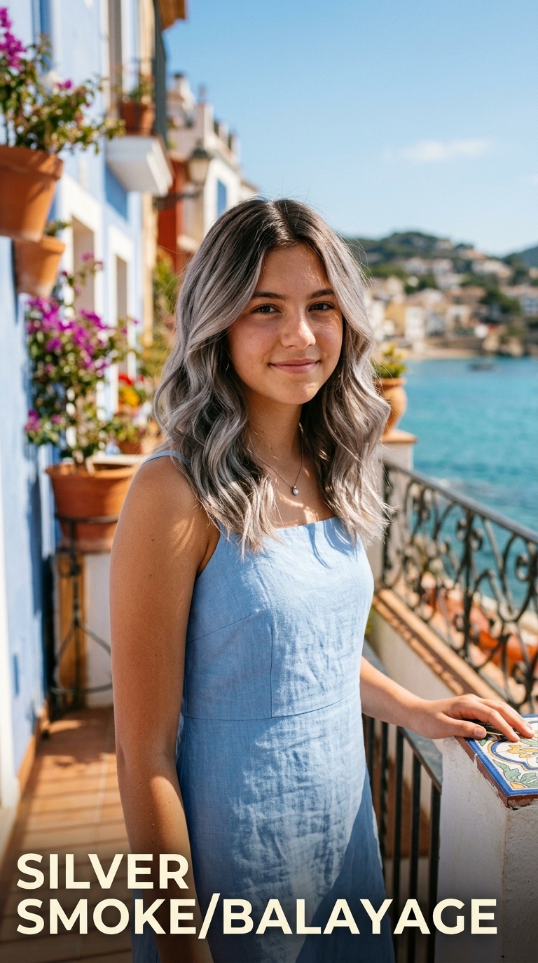 Silver Smoke Balayage