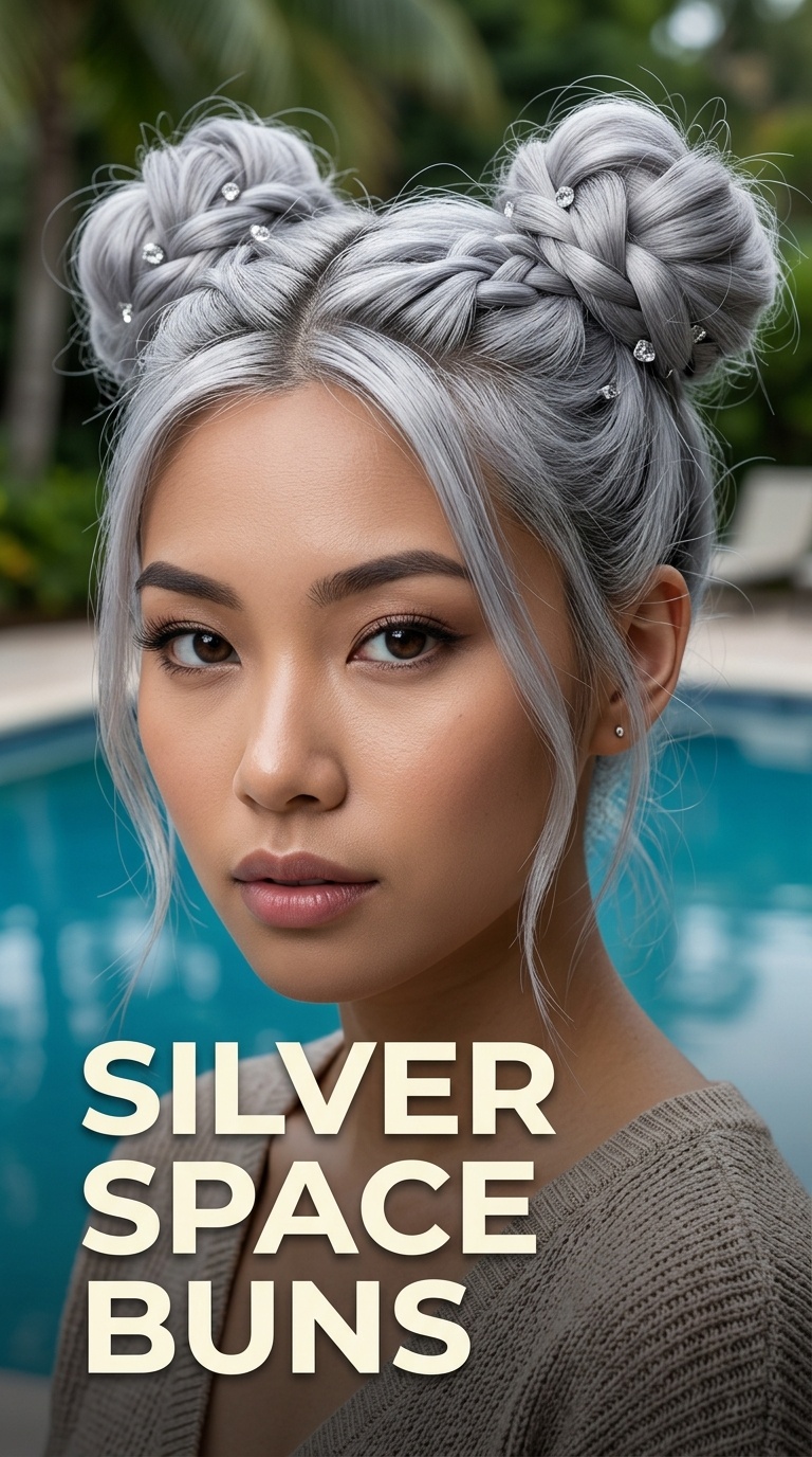Silver Space Buns