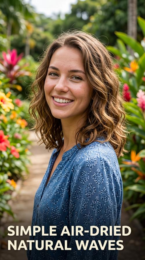 Simple Air-Dried Natural Waves
