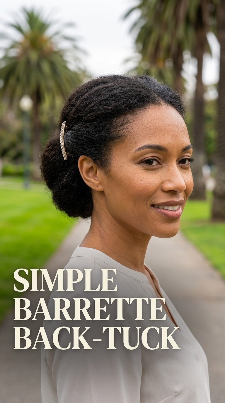 Simple Barrette Back-Tuck