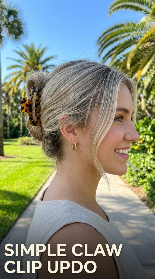 Simple Claw Clip Updo