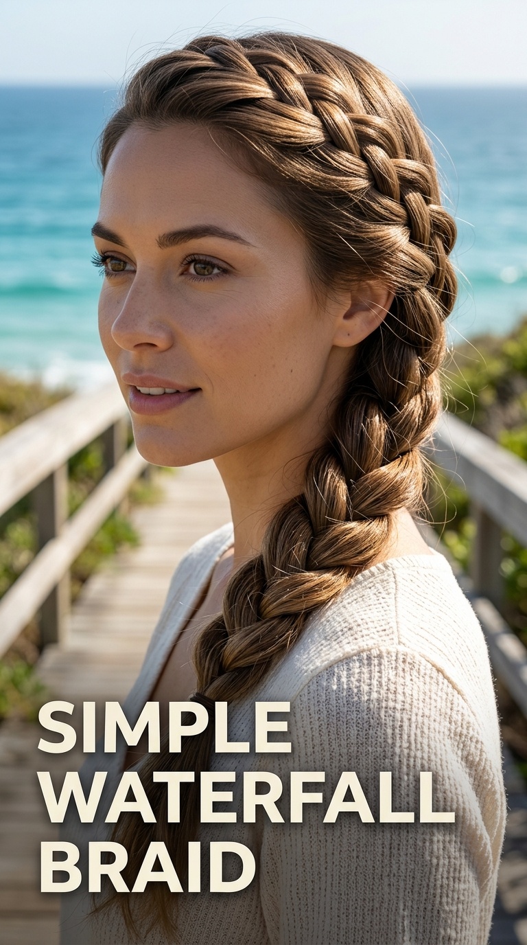 Simple Waterfall Braid